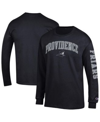 Champion - Men's Black Providence Friars Arch Over Logo 2-Hit Long Sleeve T-Shirt