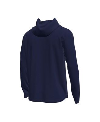 Men's Navy Midshipmen Tech Stretch Long-Sleeve Hooded T-Shirt