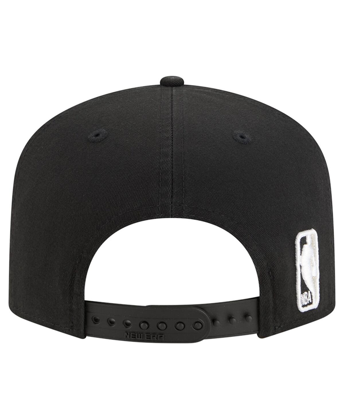 New Era Men's Black San Antonio Spurs Cotton 19twenty Adjustable Hat In Black