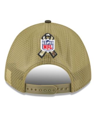 Big Boys and Girls Green/Dark Green San Francisco 49ers 2025 Salute to Service 9FORTY A-Frame Adjustable Hat