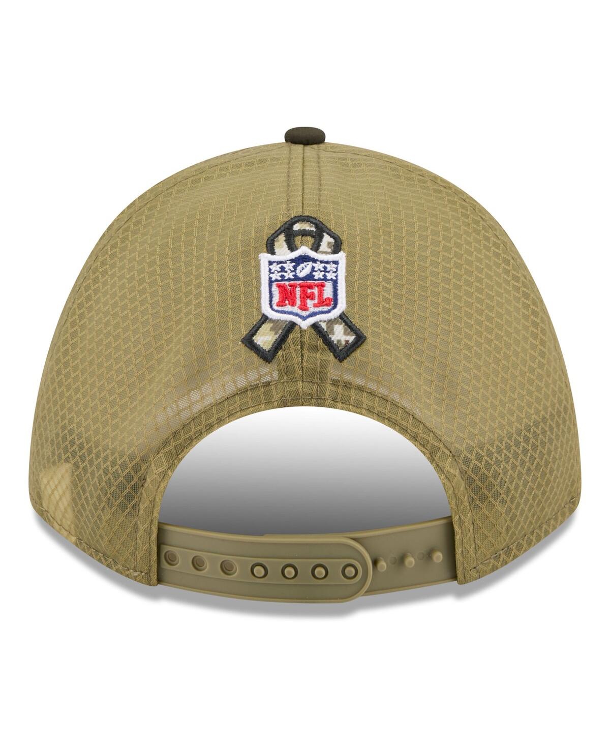 New Era Men's Green Seattle Seahawks 2025 Salute To Service 9forty A-frame M-crown Adjustable Hat In Green