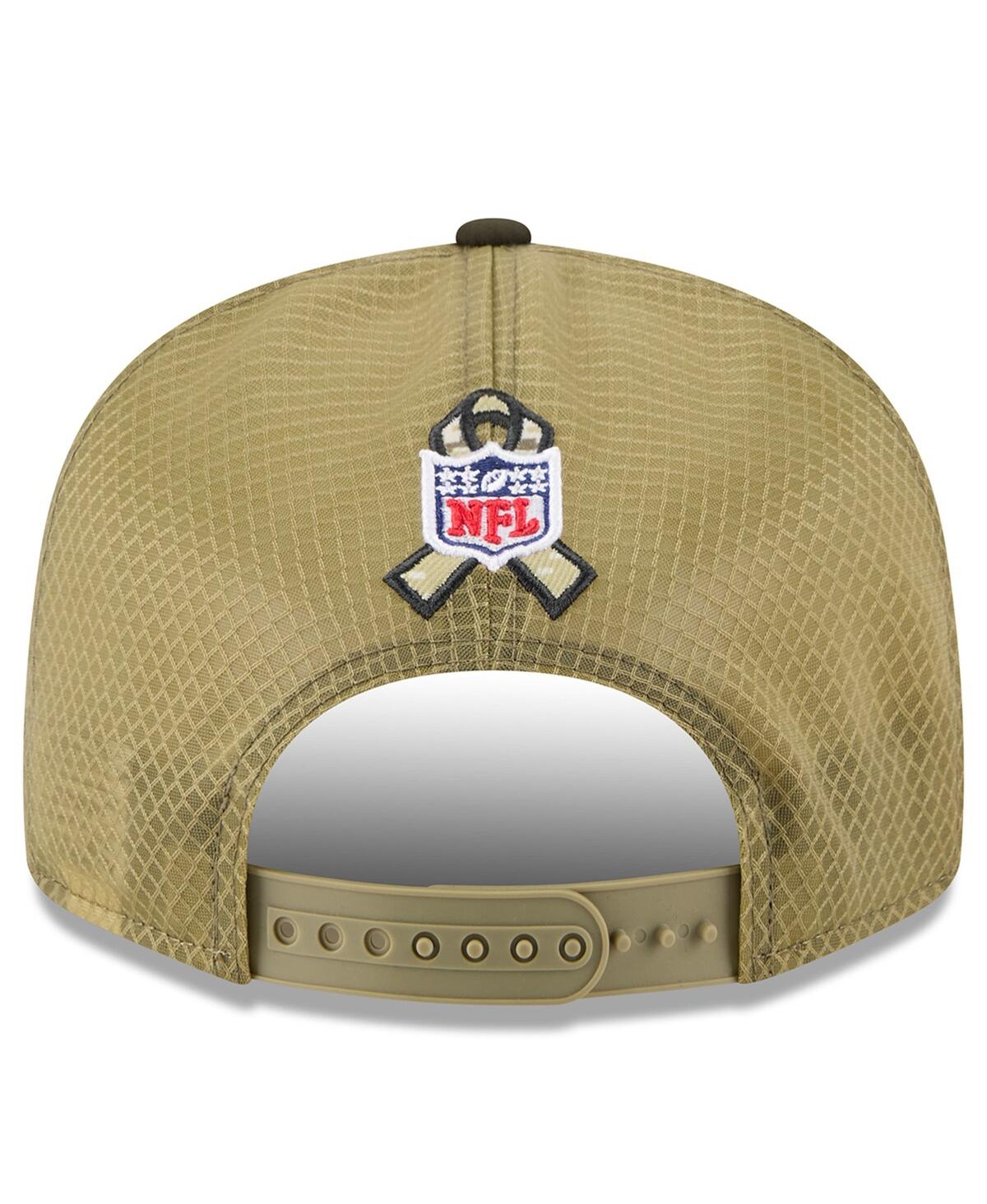 New Era Men's Dark Green Arizona Cardinals 2025 Salute To Service Split Panel 9fifty Snapback Hat In Green