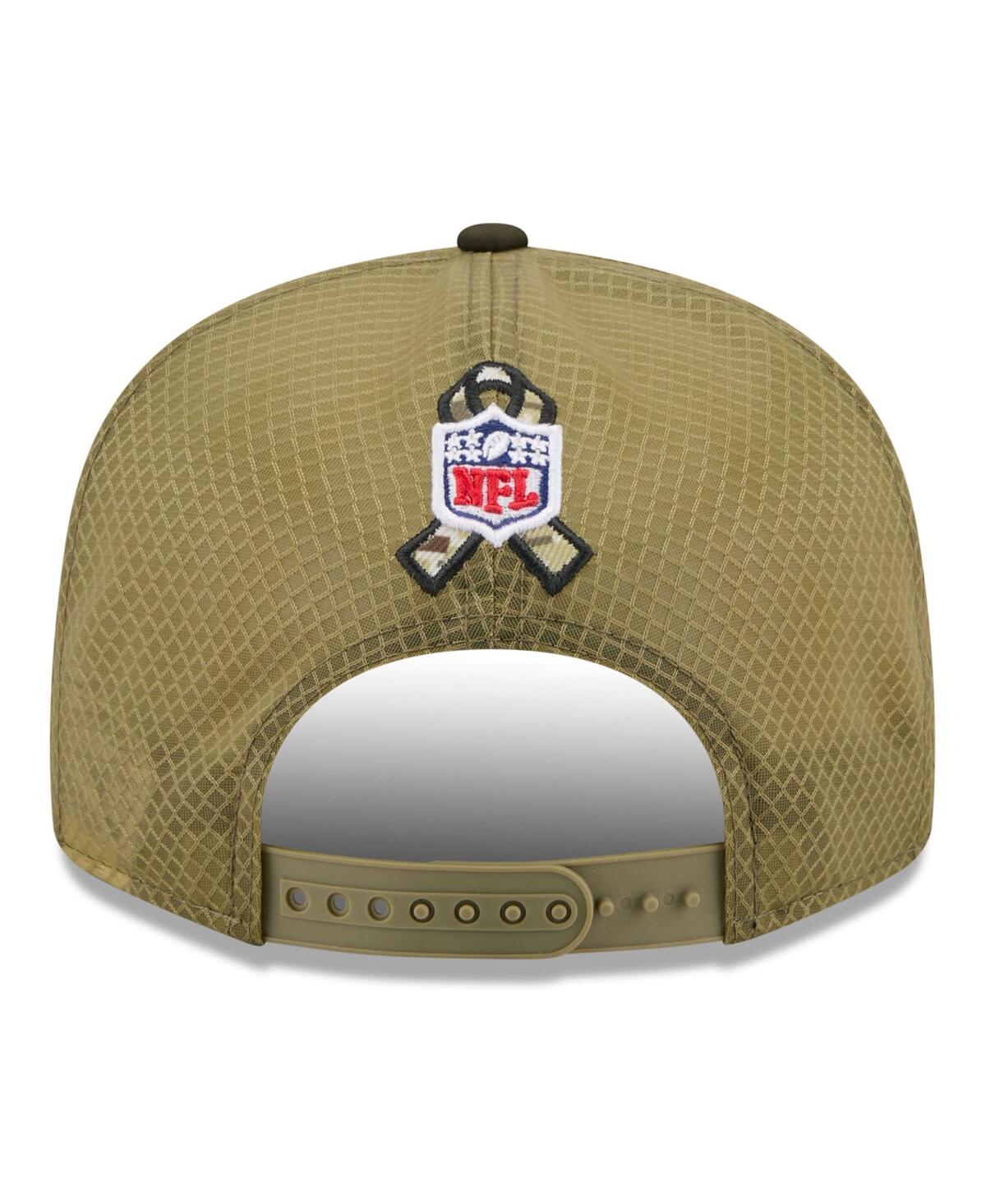 New Era Men's Dark Green Buffalo Bills 2025 Salute To Service Split Panel 9fifty Snapback Hat In Green