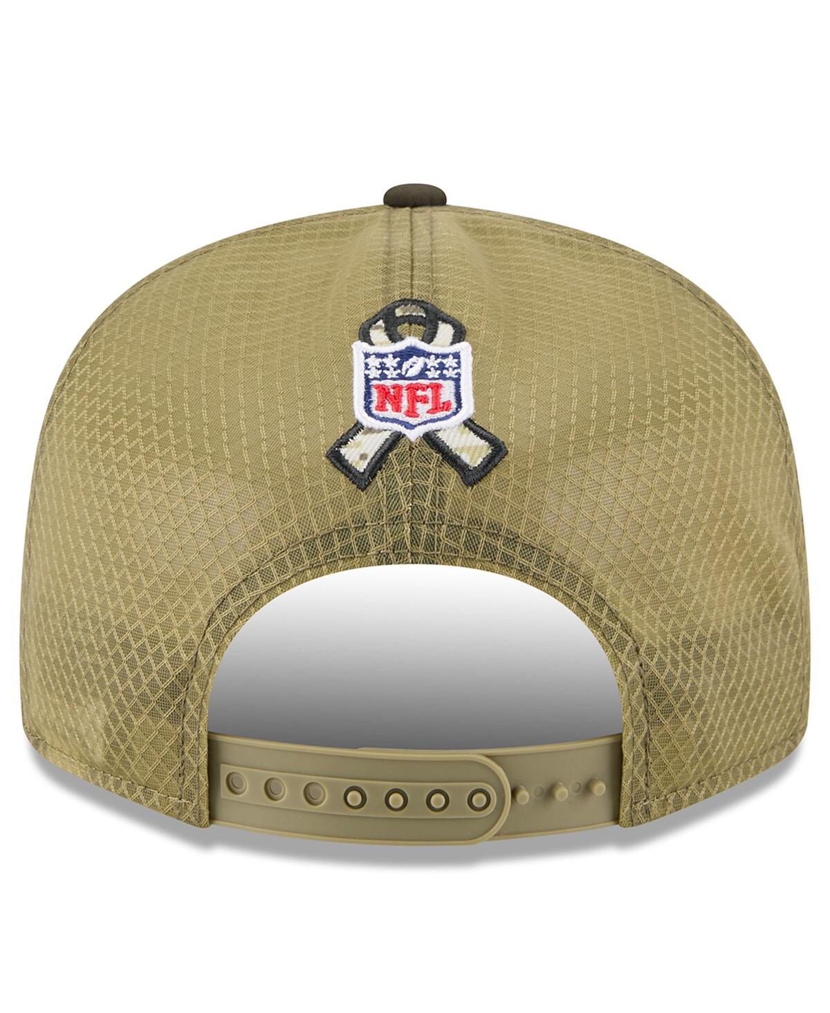 New Era Men's Dark Green Philadelphia Eagles 2025 Salute To Service Split Panel 9fifty Snapback Hat In Green