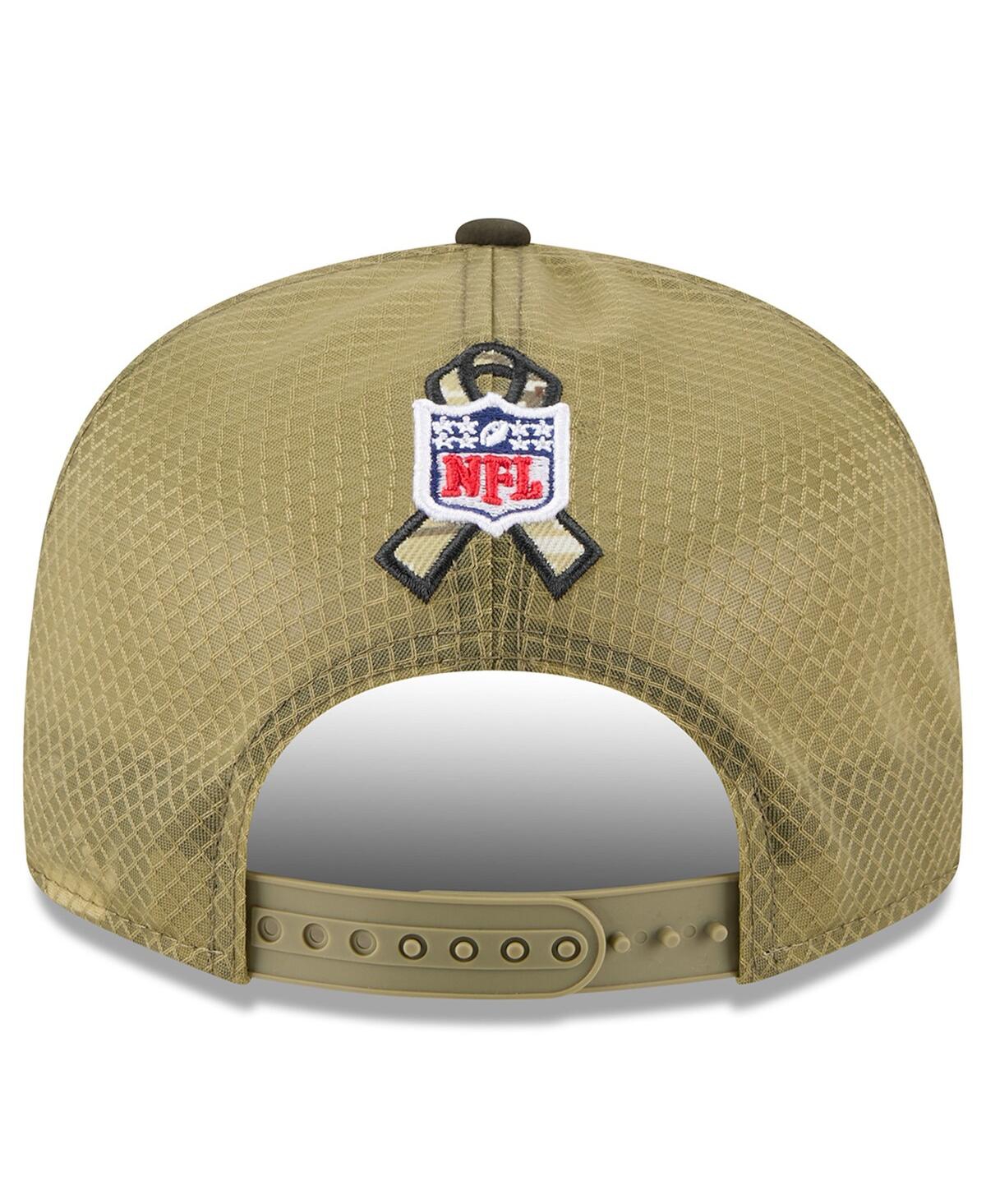 New Era Men's Dark Green San Francisco 49ers 2025 Salute To Service Split Panel 9fifty Snapback Hat In Green