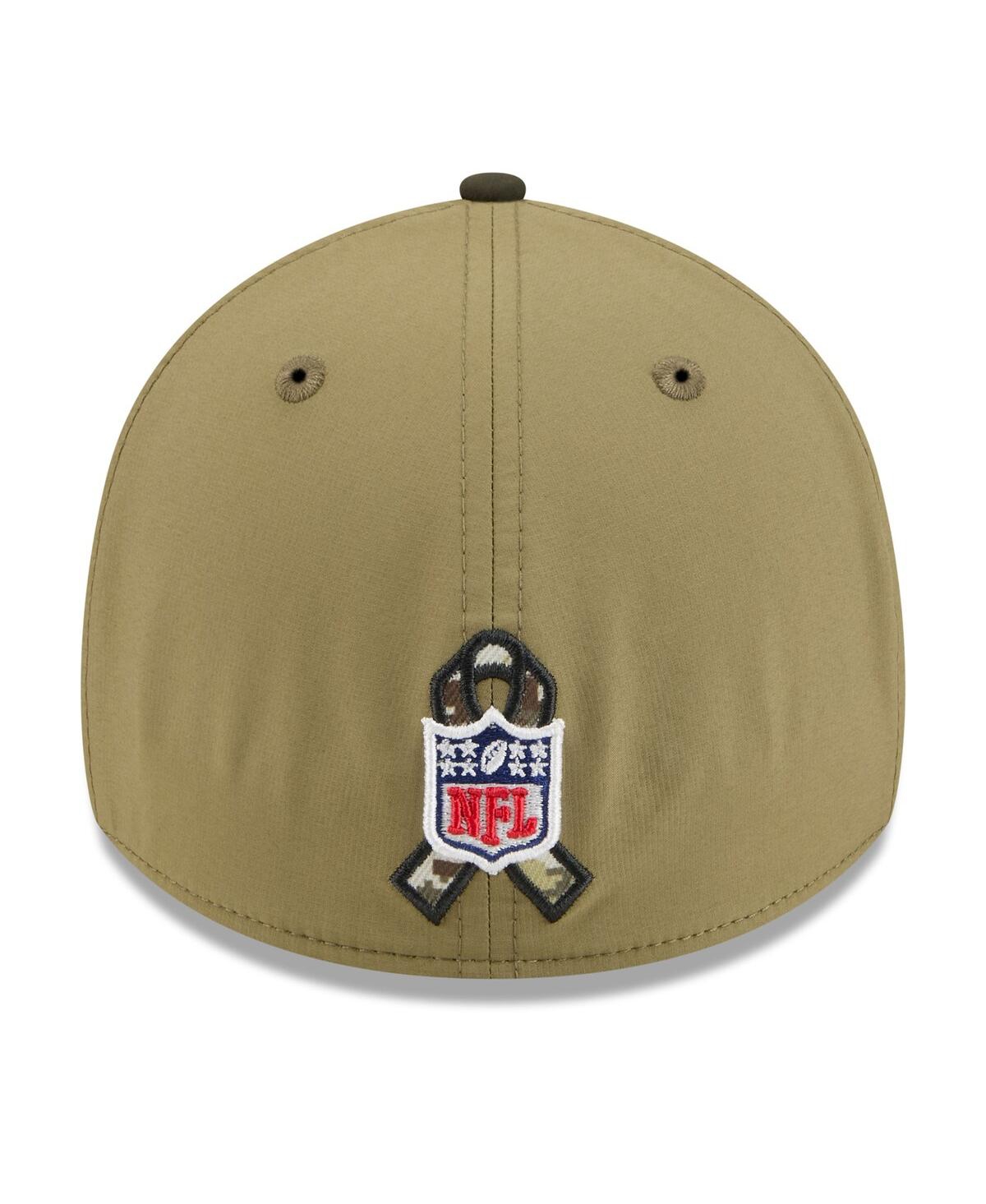 New Era Men's Green/dark Green Cleveland Browns 2025 Salute To Service 39thirty Flex Hat In Green