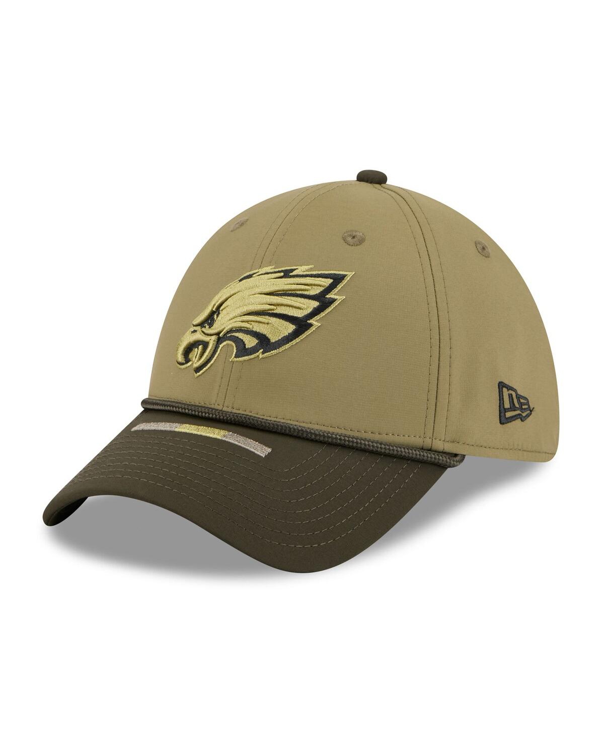 New Era Men's Green/dark Green Philadelphia Eagles 2025 Salute To Service 39thirty Flex Hat In Green