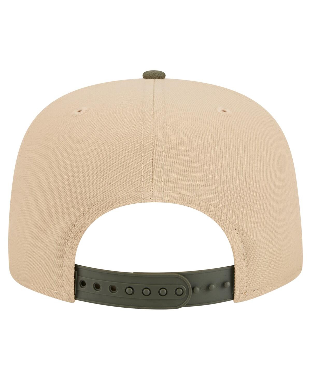 New Era Men's Khaki/Olive Chicago Bulls Color Pack Two-Tone A-Frame 9FIFTY Snapback Hat