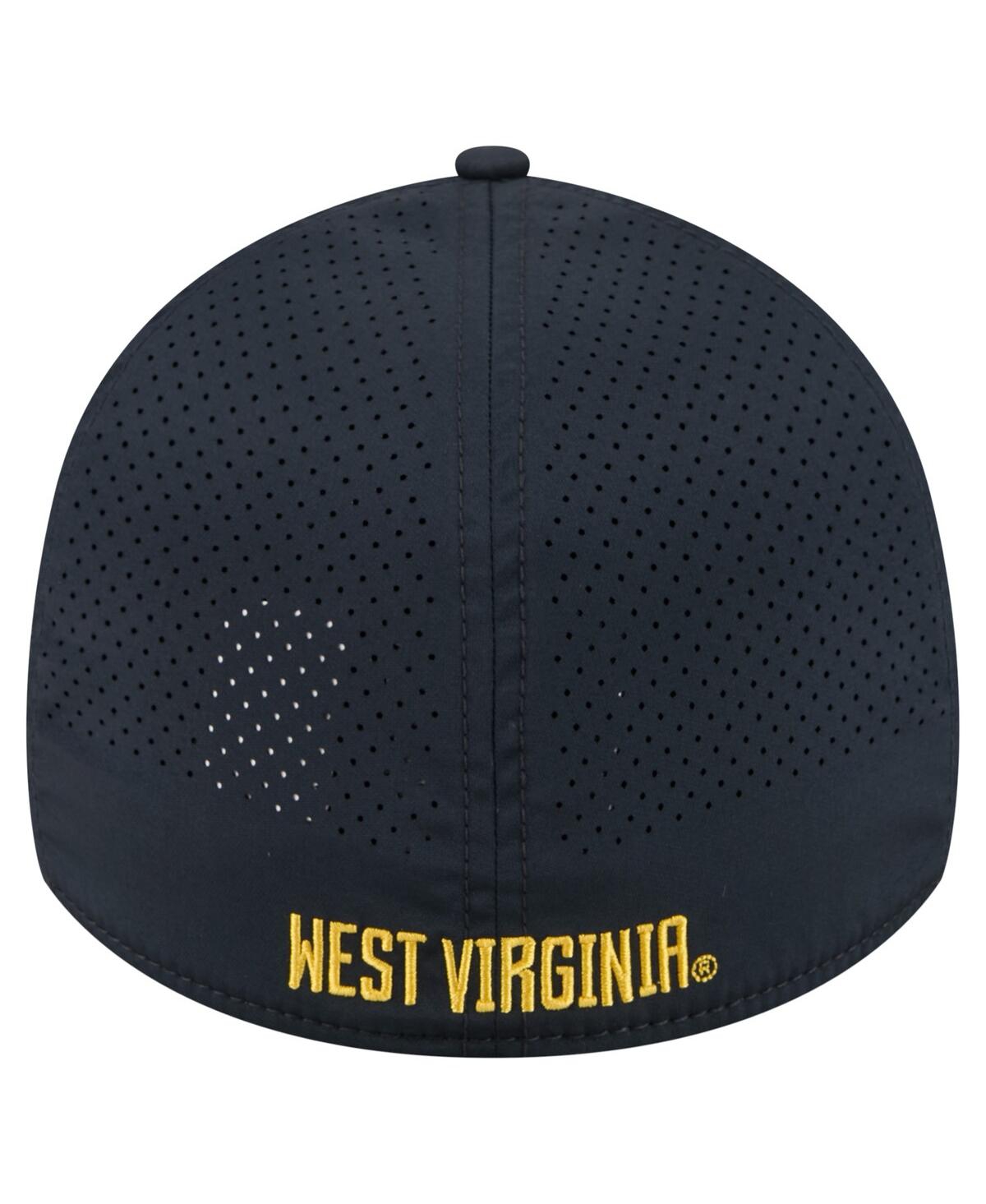 New Era Men'sâ Navy West Virginia Mountaineers Rope 39thirty Flex Hat In Blue
