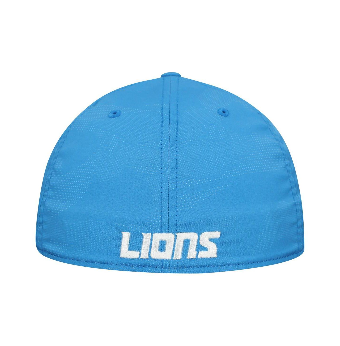 Мужской головной убор New Era Blue Detroit Lions Tonal Camo 39THIRTY Stretch Fit Hat — фото 2