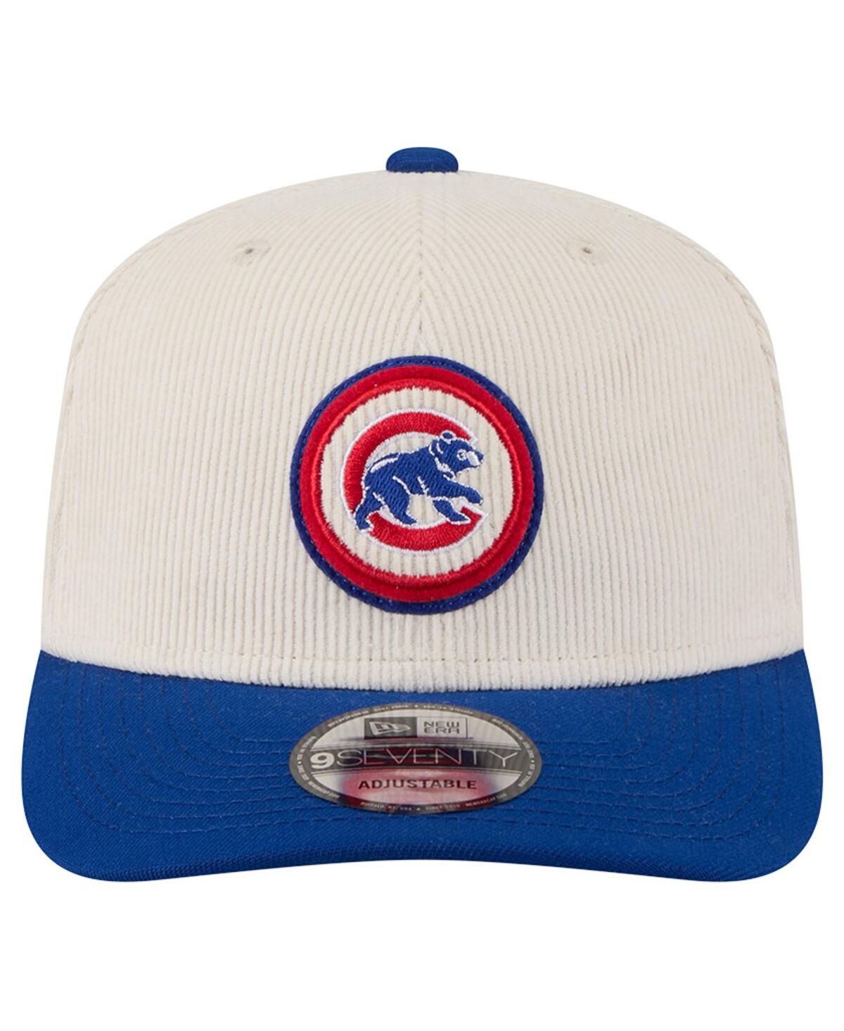 New Era Men's Cream/blue Chicago Cubs Loyal 9seventy Adjustable Hat In Blue