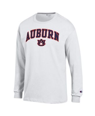 Men's&nbsp;White Auburn Tigers Arch Over Logo Long Sleeve T-Shirt