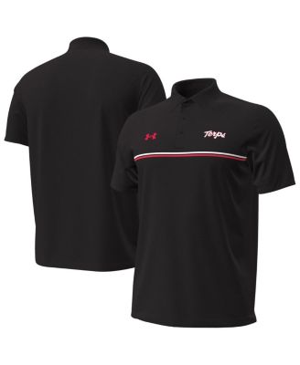 Under Armour - Men's Black Maryland Terrapins Performance Drive Chest Stripe Polo Shirt