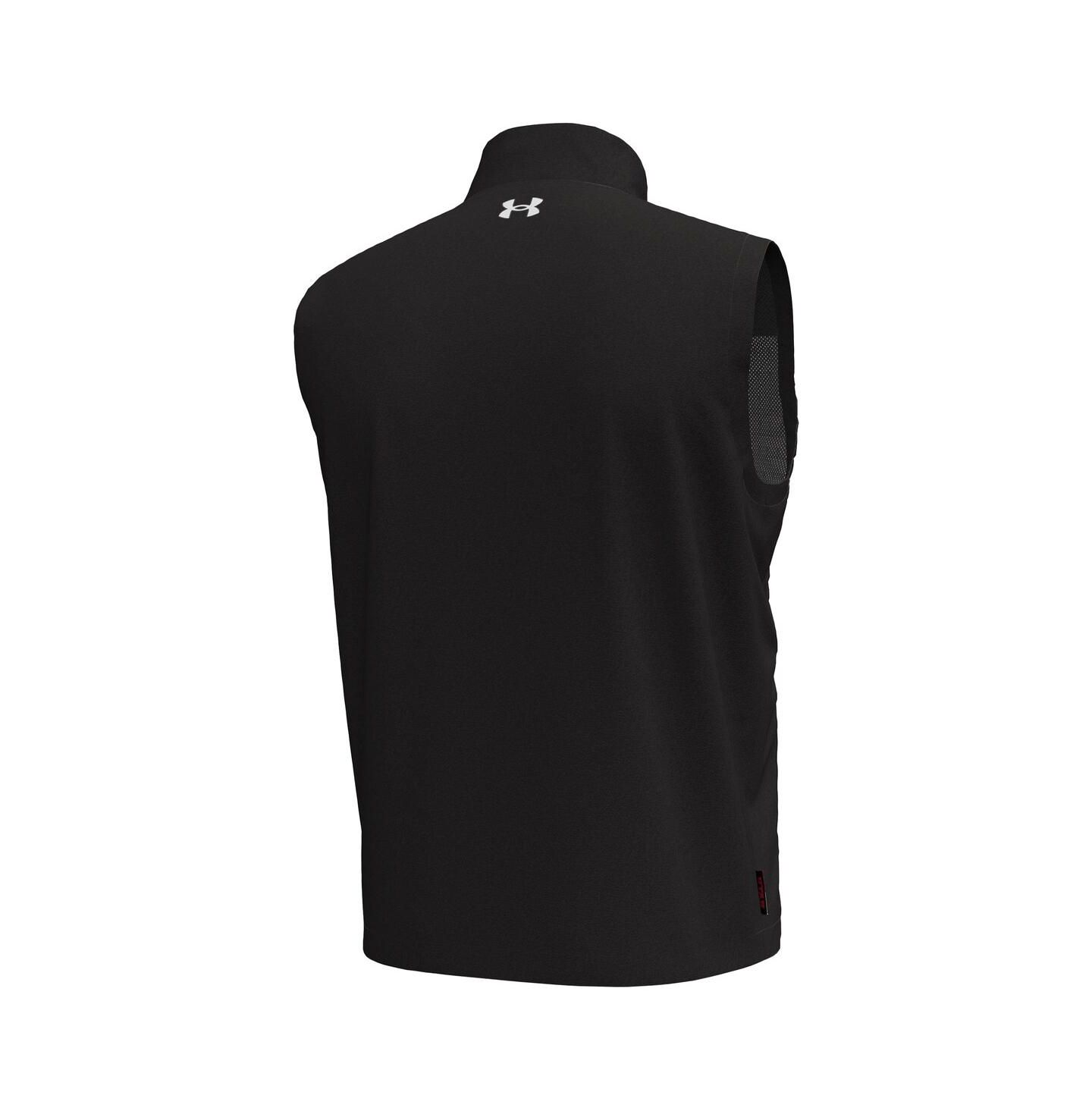 Мужской жилет Under Armour Under Armor Black Utah Utes Drive Pro Storm Full-Zip Vest — фото 2