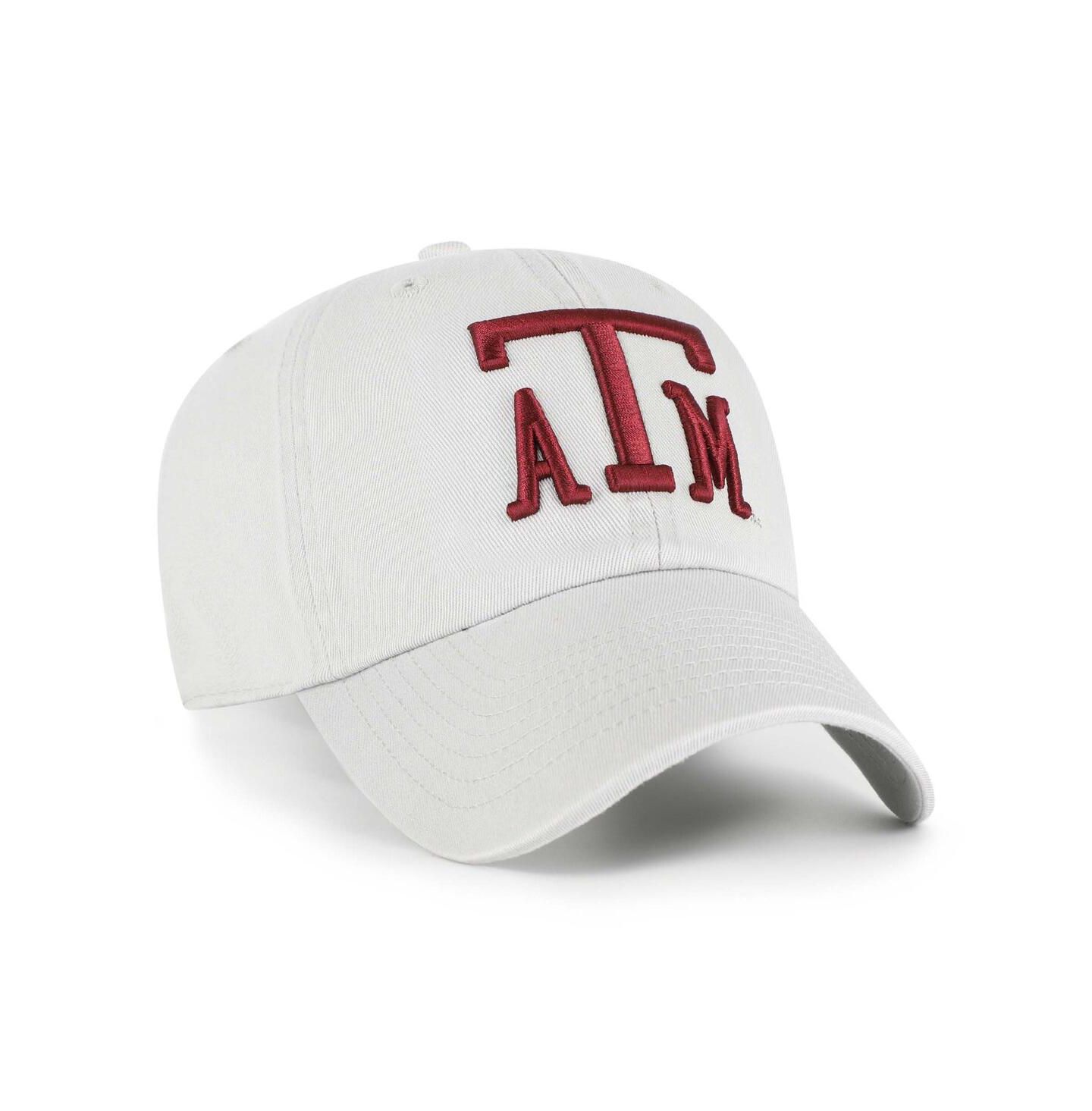 Мужская кепка '47 Brand Gray Texas A&M Aggies Vault Clean Up Adjustable Hat — фото 3