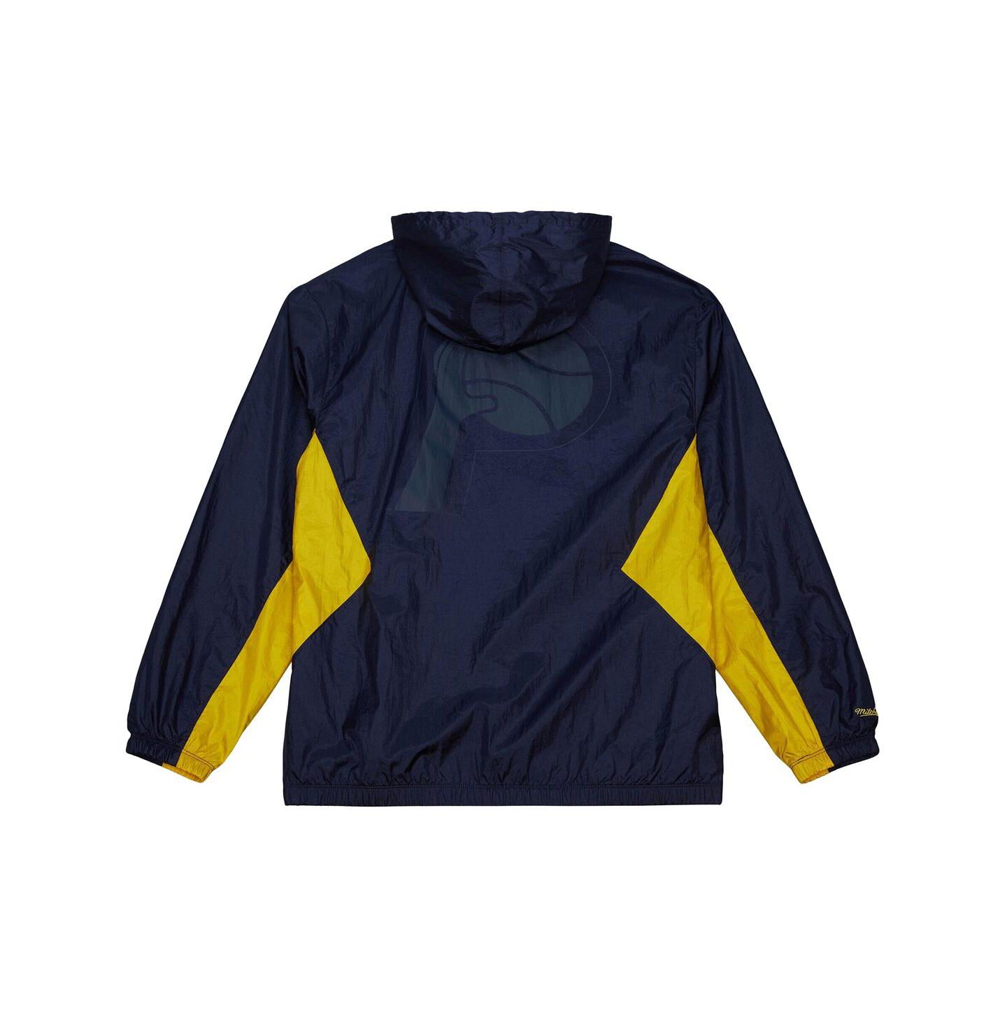 Мужская куртка Mitchell & Ness Navy Indiana Pacers Playmaker Full-Zip Windbreaker — фото 2