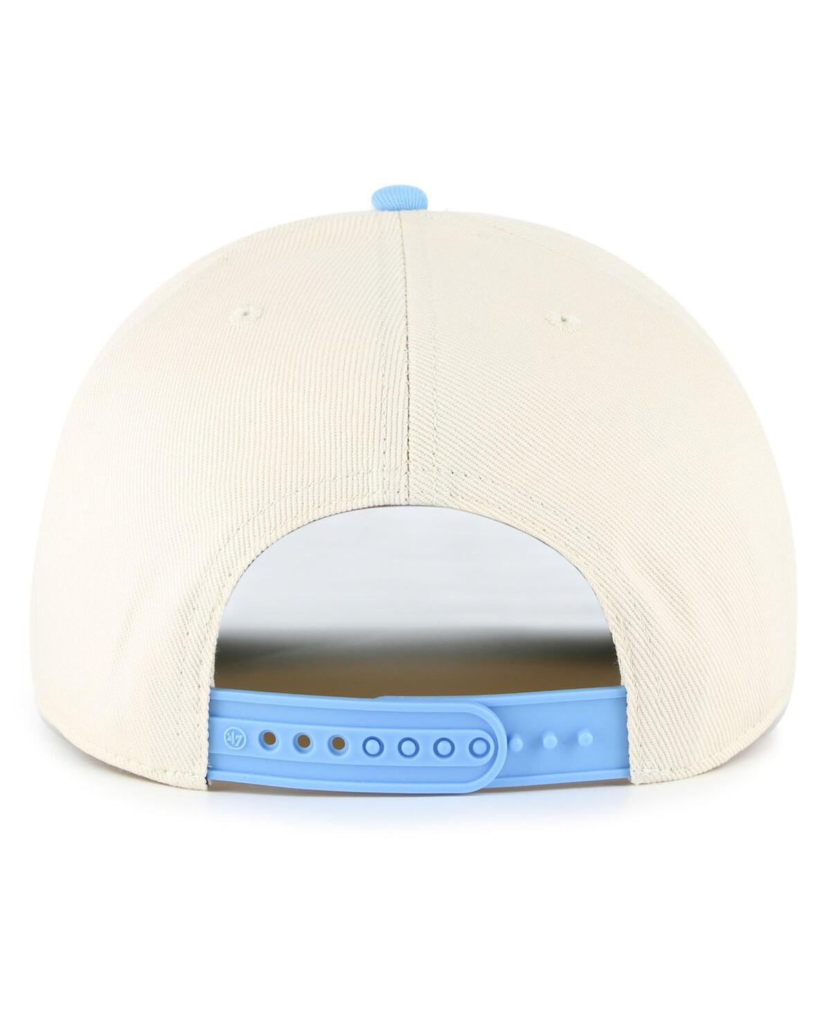 47 Brand Men's Natural North Carolina Tar Heels Pomona Two-tone Rope Hitch Adjustable Hat In Neutral