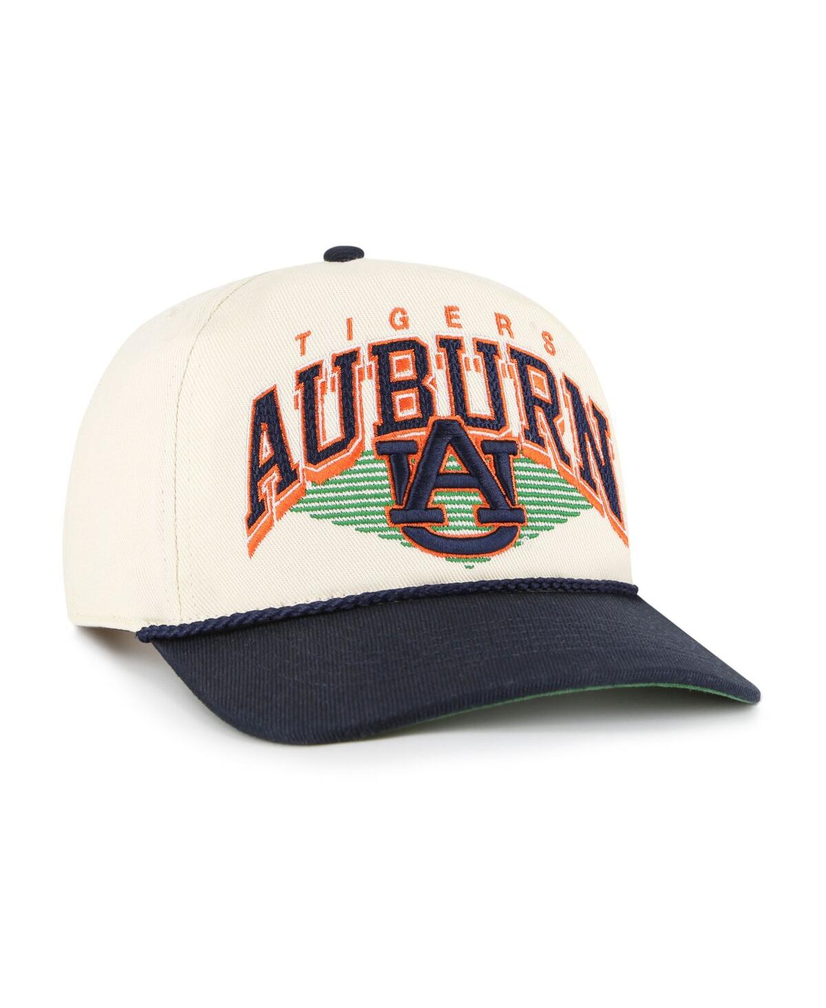 47 Brand Men's Natural Auburn Tigers Pomona Two-tone Rope Hitch Adjustable Hat In Neutral