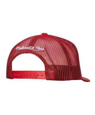 Men's White/Red Detroit Red Wings Gridlock Trucker Adjustable Hat