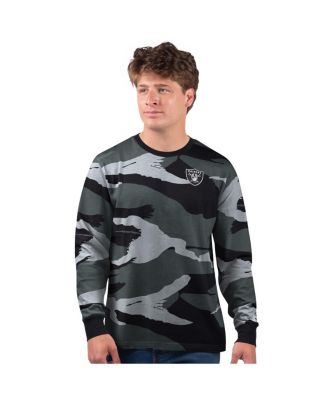 Starter - Men's Gray Las Vegas Raiders Thursday Night Gridiron Long Sleeve T-Shirt