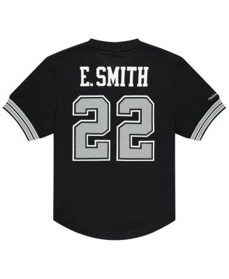 Men's Emmitt Smith Black Dallas Cowboys Retired Player Name Number Mesh T-Shirt