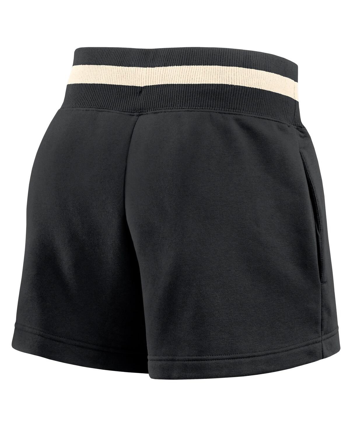 Nike Women's Black LA28 Summer Olympics Phoenix Fleece High Rise Shorts