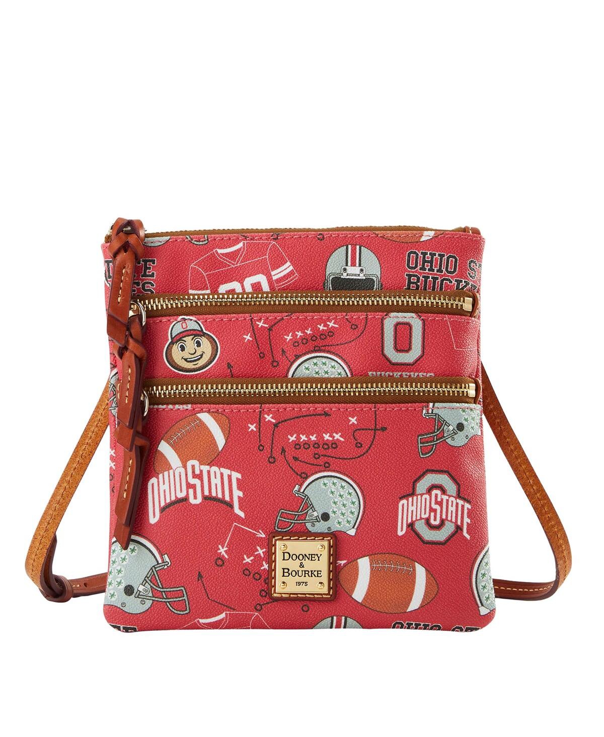 Dooney & Bourke Ohio State Buckeyes Football Halftime Triple Zip Crossbody Bag