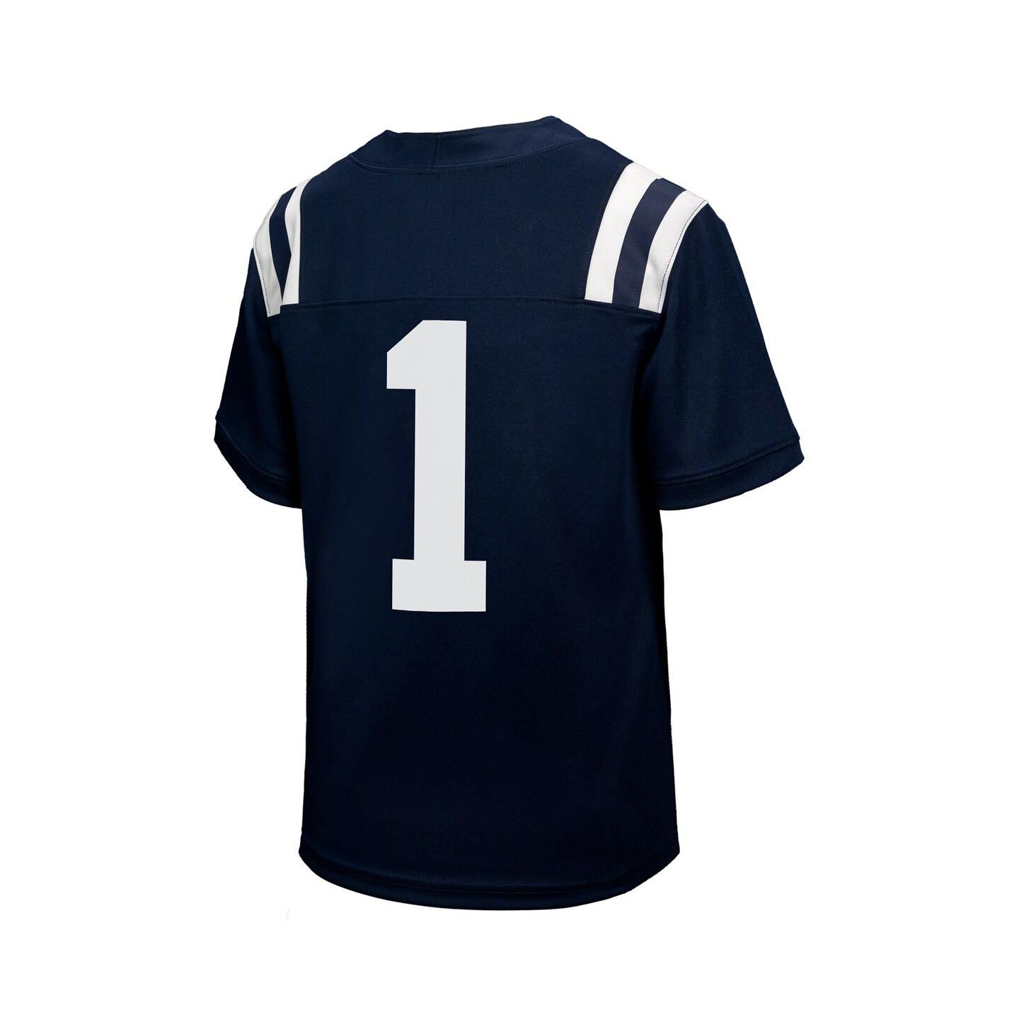 Детская игровая джерси Nike Ole Miss Rebels #1 Untouchable Replica, Navy — фото 2