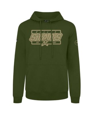 LevelWear - Men's&nbsp;Olive Dallas Stars Podium Pullover Hoodie