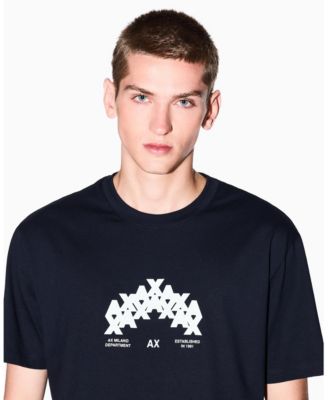 Men's Heavy Jersey Flocked A X Logo T-Shirt