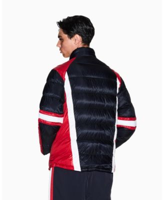 Men's Color Block Tape Down Jacket