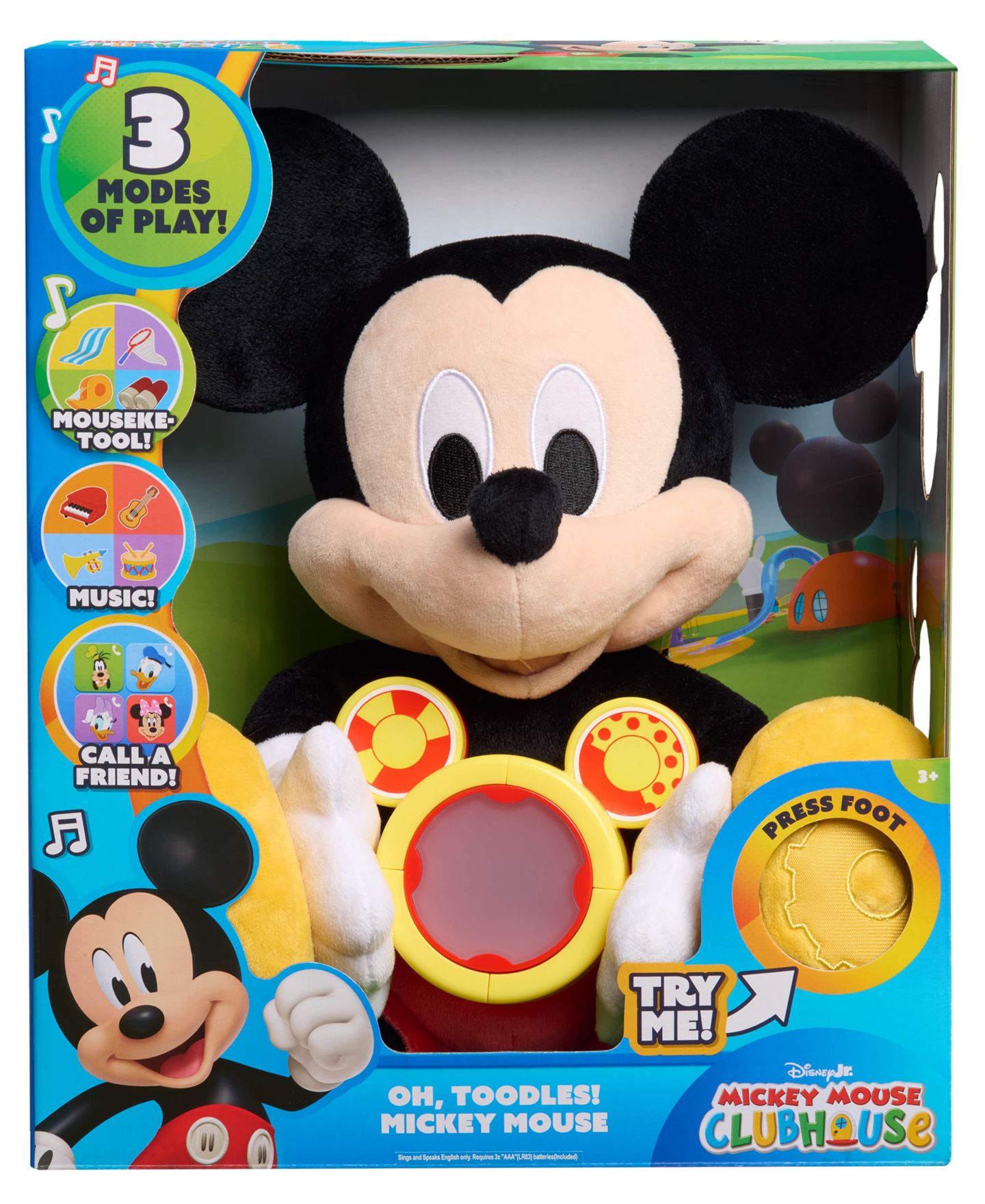 Детская мягкая игрушка Mickey Mouse Oh, Toodles! Interactive Plush Toy — фото 6