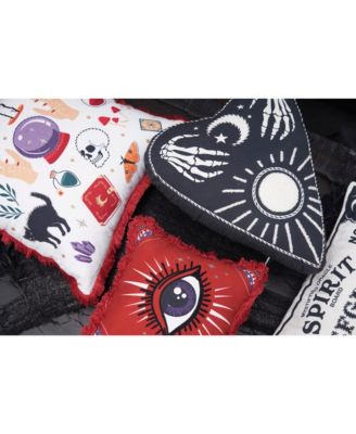 Mystical Eye Cotton Blend Mini Halloween Accent Pillow 10" x 10"