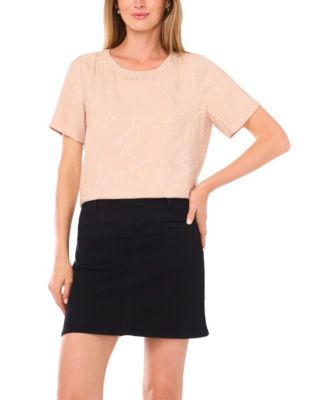 Vince Camuto - Women's Short Sleeve Crew Neck Top