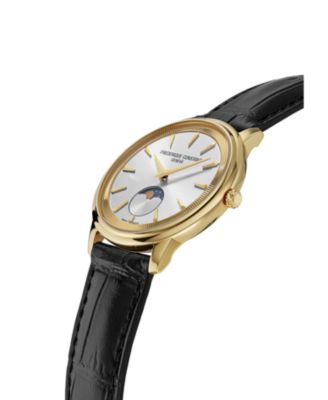 Men's Moneta Moonphase Brown Strap Watch, 37mm