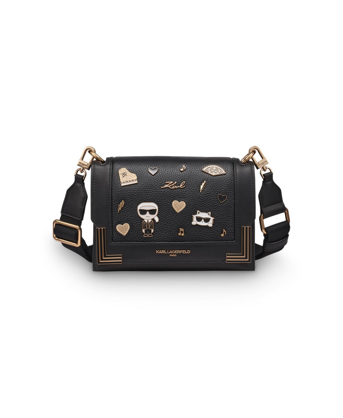 Karl Lagerfeld Camille Crossbody Bag In Black