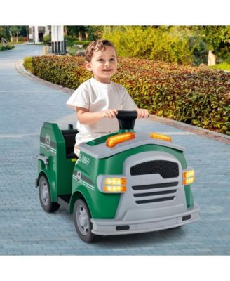 12V Toddler Fire Toy Car with Shovel and Wrench for Ages 37-95 Months
