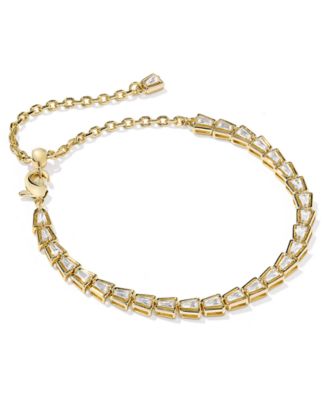 Kendra Scott - Cubic Zirconia 14K Gold Plated Tennis Bracelet