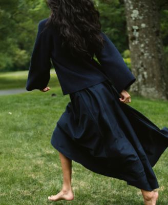 Women's Sateen Weave Maxi Skirt