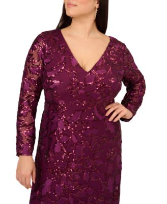 Plus Size Sequin Stretch Mermaid Gown