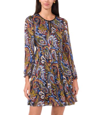 Women's Long Sleeve Babydoll Dress