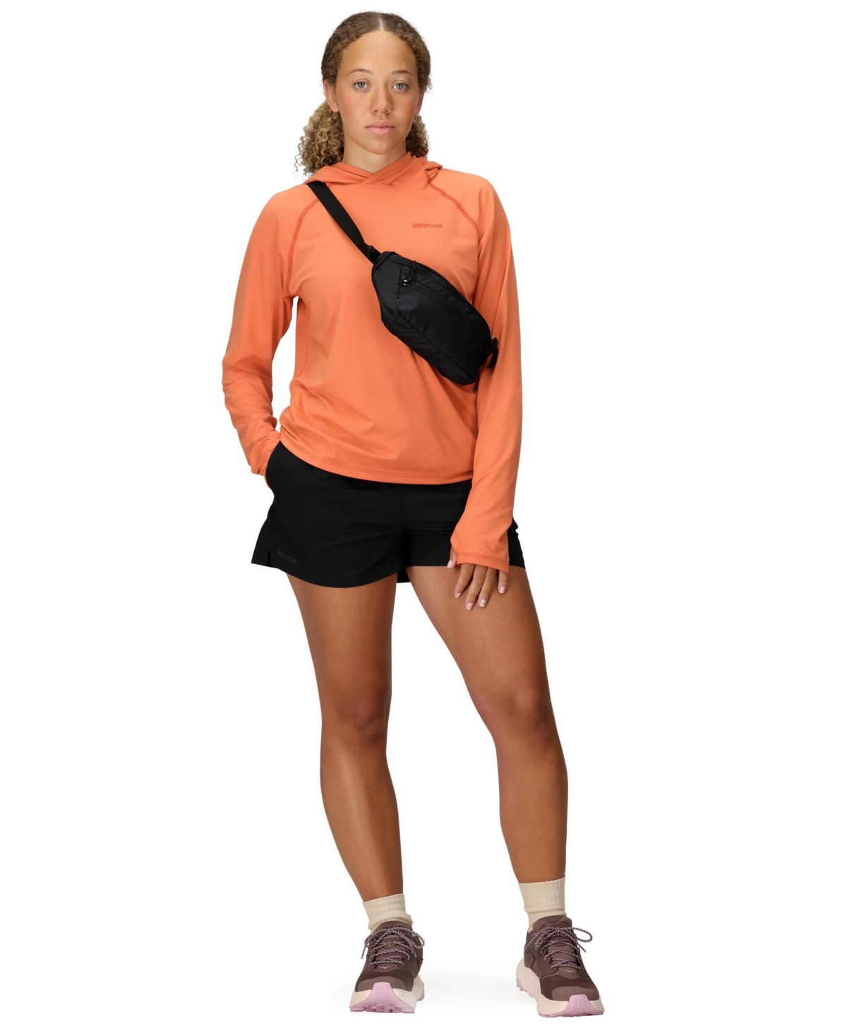 Marmot Women's Wind Ridge Raglan Sleeve Hoodie In Orange