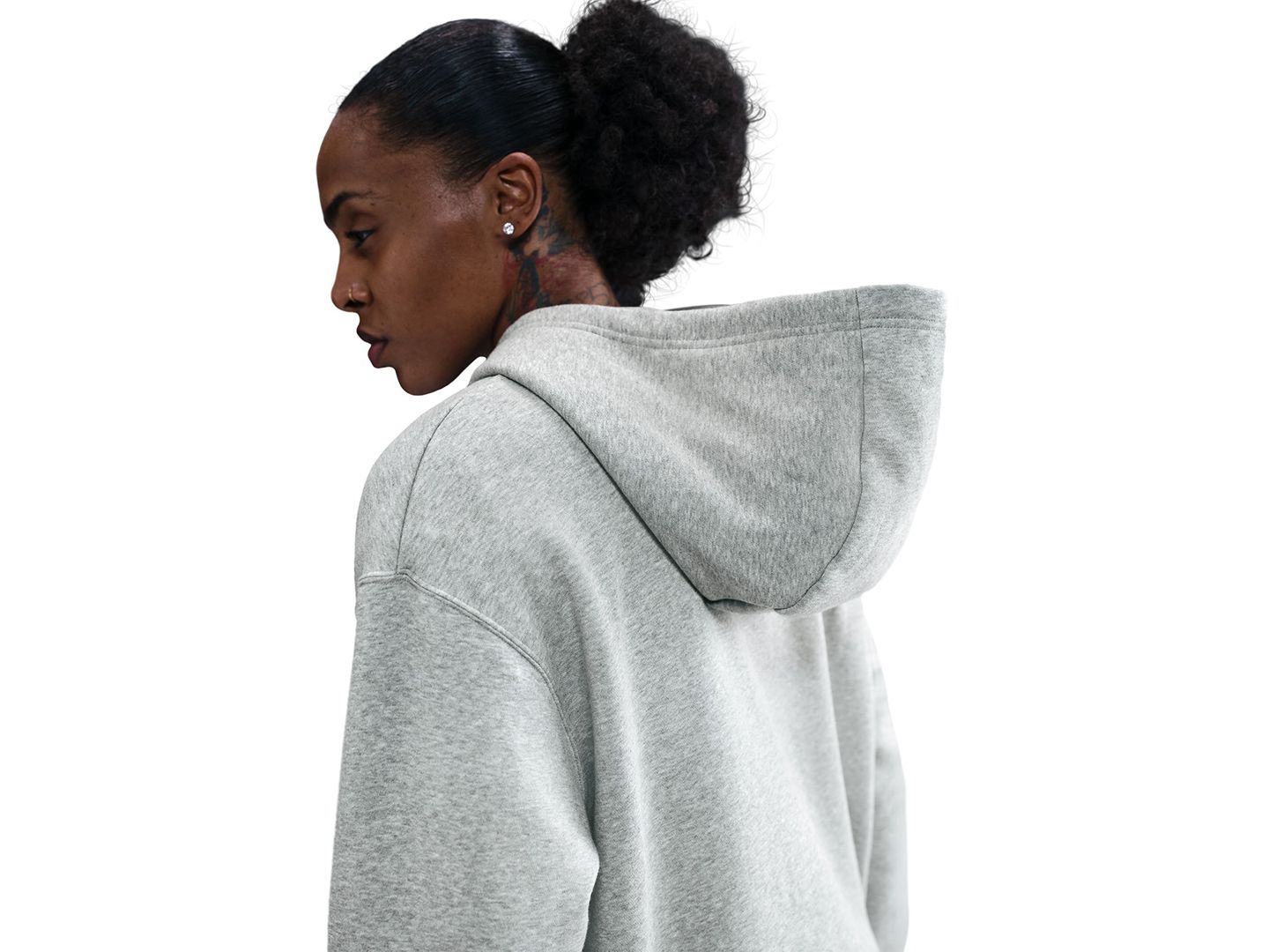 Женское худи Nike Caitlin Clark Basketball Phoenix Pull-On, цвет: Тёмный серый меланжевый — фото 5