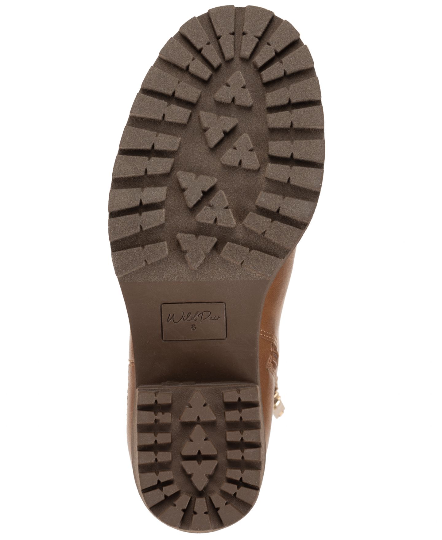 Женские ботинки Wild Pair Morghann Lug Sole Booties, цвет: Коричневый гладкий — фото 5