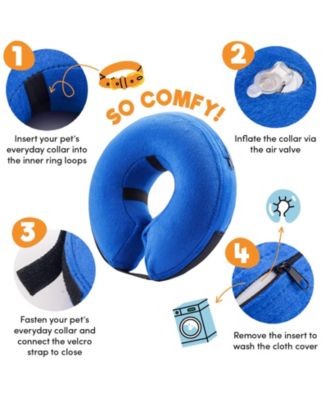 Inflatable Dog Cone Collar Alternative Soft Recovery ECollar Donut