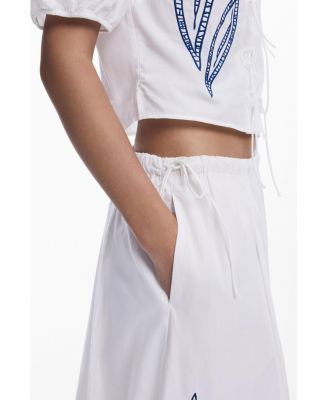 Women's Embroidered midi skirt