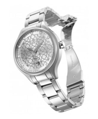 Women's 27437 Angel  Quartz 3 Hand Silver Dial Watch