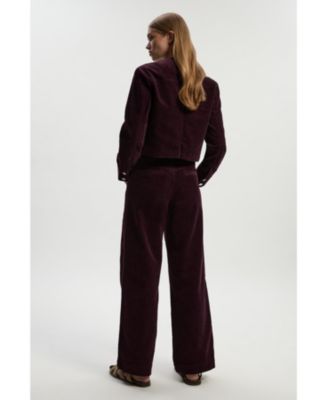 Women's Cord Straight Leg Pants