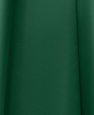 Petite Long Satin Off-The-Shoulder A-Line Gown