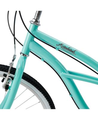 26-Inch Beach Cruiser Bike for Adults with Shimano 7-Speed, High-Carbon Steel Frame for Leisure Cycling